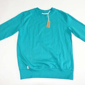 Kangol Men's Crewneck Sweatshirt Small NWT Long Sleeves Turquoise Blue Green S